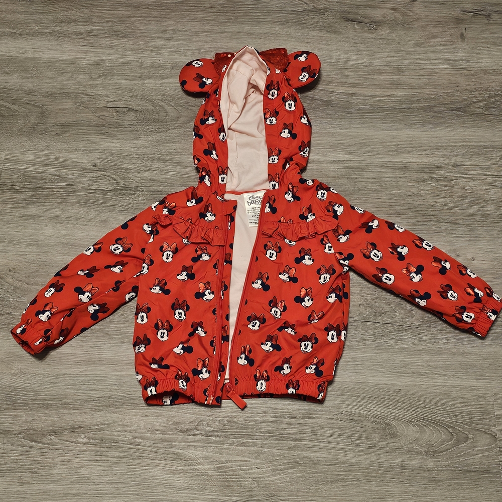 Disney Red Mickey Mouse Hooded Jacket